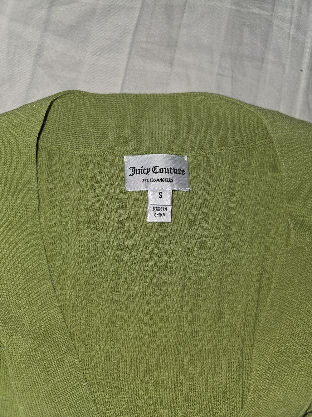 Green Ribbed Button-Front Sweater Vest - Picture 2 of 5